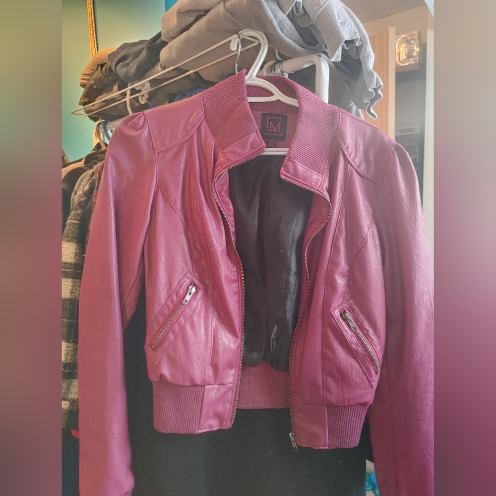 GUC faux leather jacket